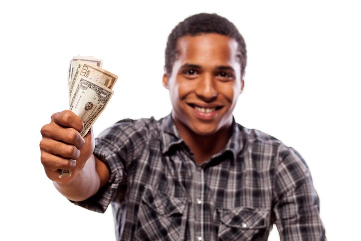 Shorter Guy With Money