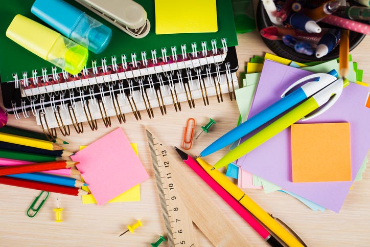 back to school supplies