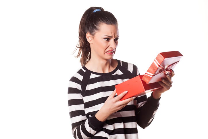 Fake Liking A Christmas Gift