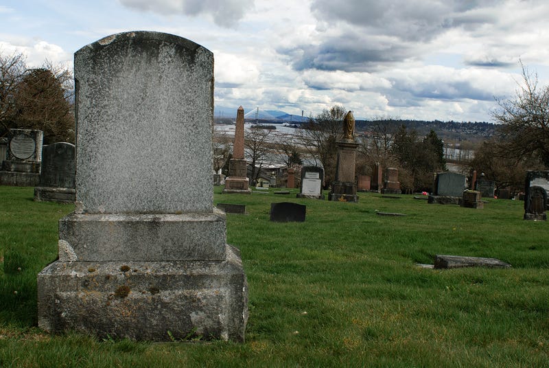 Granite headstone