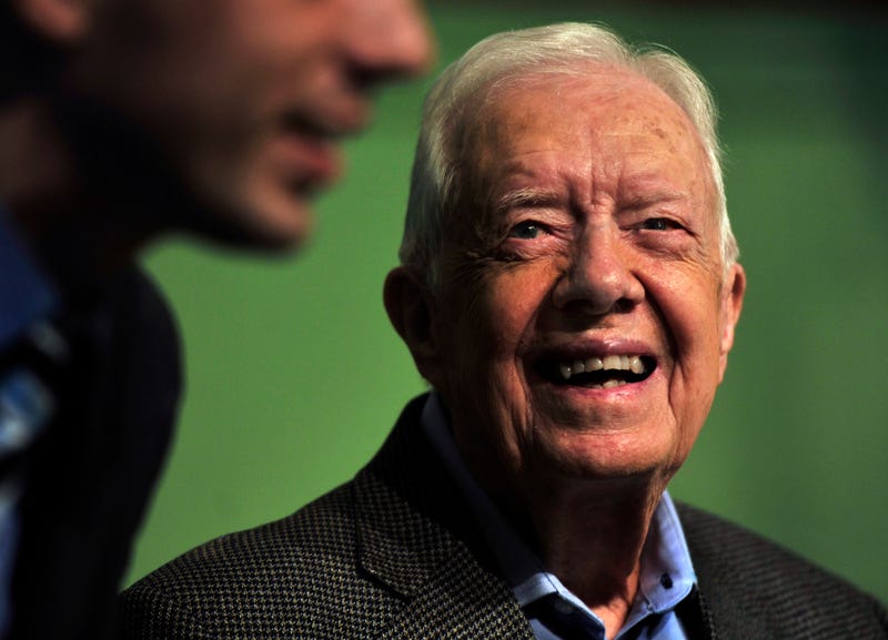 Jimmy Carter is seen on August 30, 2015. He died Sunday at 100