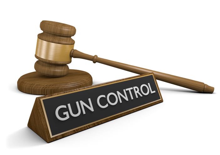 Gun control sign