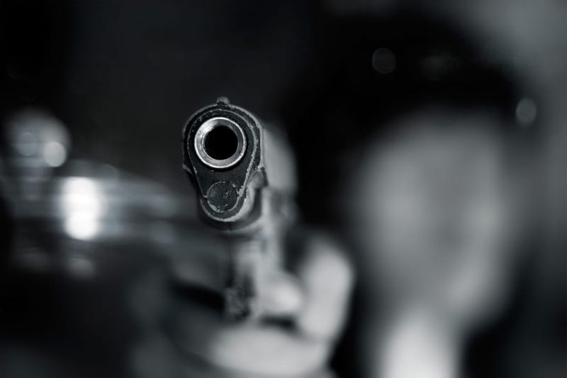 Person pointing gun