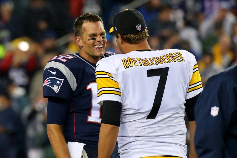 Tom Brady and Ben Roethlisberger will square off Sunday night. 