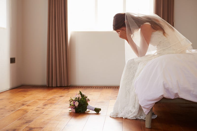 Sad bride