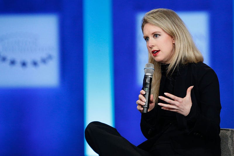 Elizabeth Holmes speaks on stage during the closing session of the Clinton Global Initiative 2015 on September 29, 2015 in New York City.