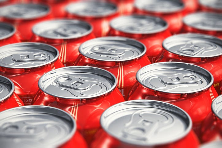 Soda cans