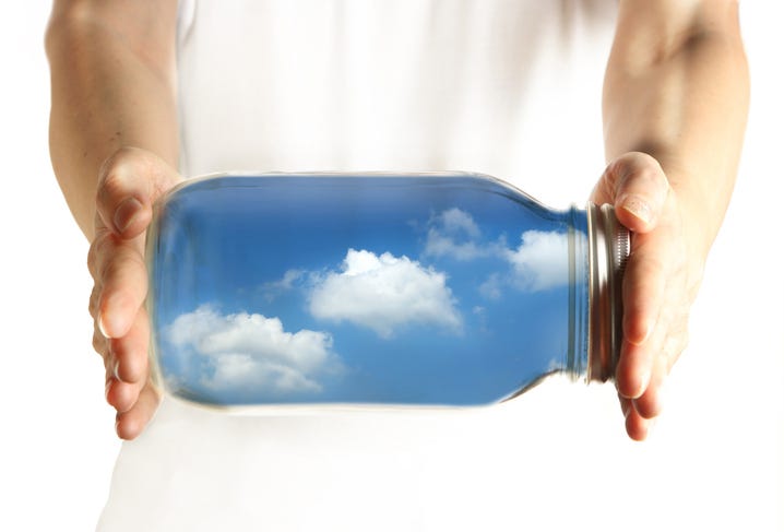 Bottle of air