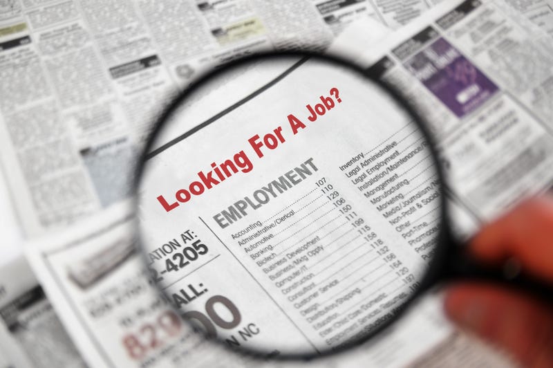 Employment advertisement stock photo.