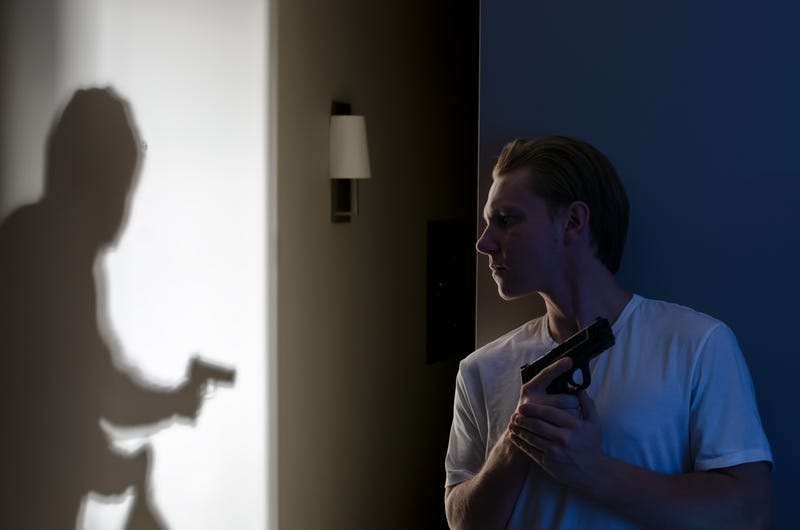 intruder, gun