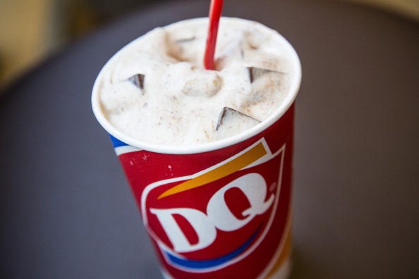 Dairy Queen Blizzard. 