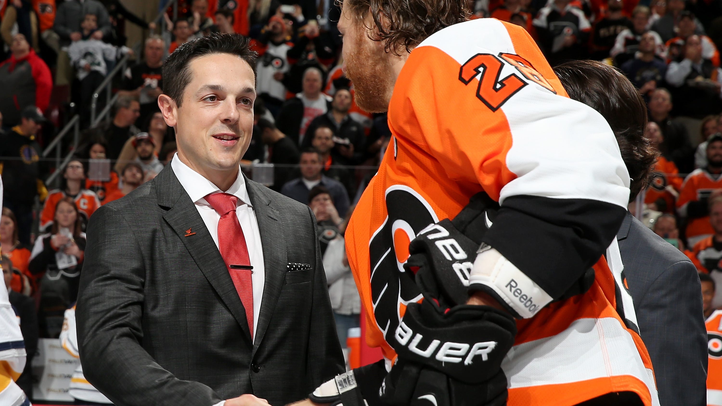 Security cam allegedly shows son of Flyers GM throwing wheelchair down flight of stairs