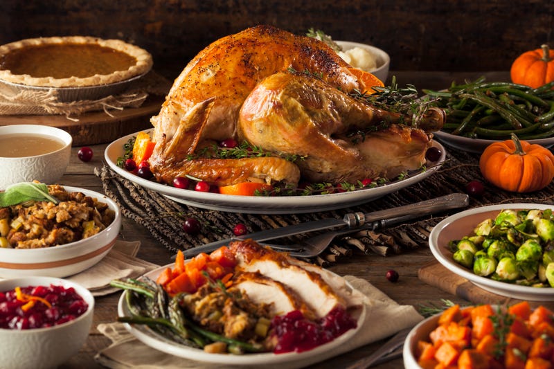 Thanksgiving meal. 