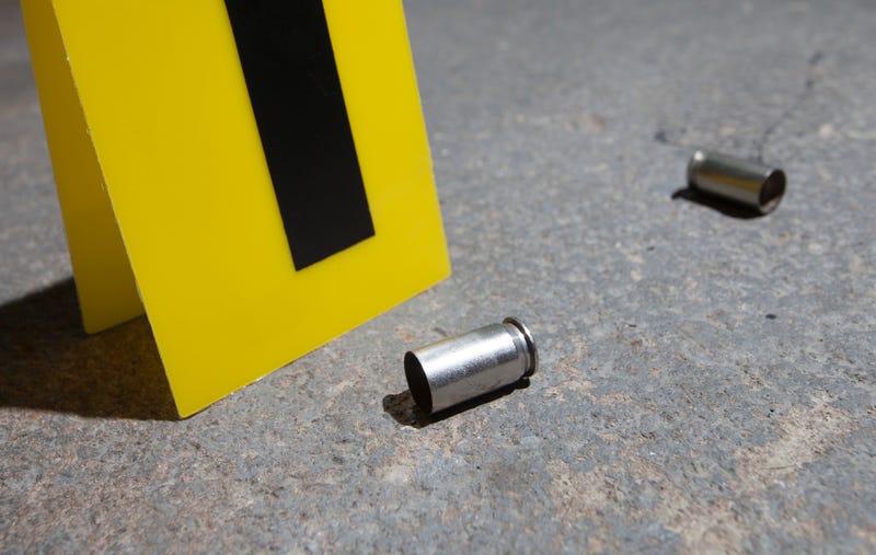 Shell casing after a shooting