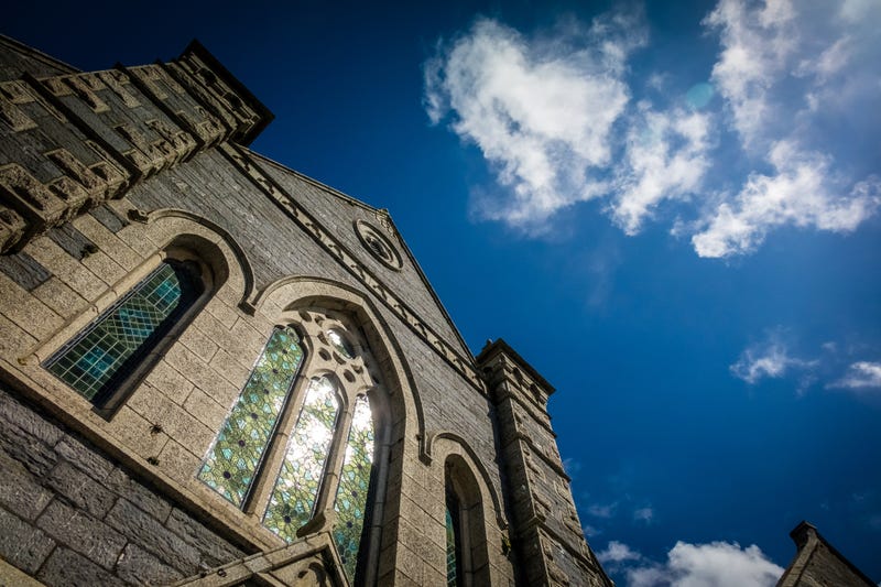 Close up of a United Methodist Church.