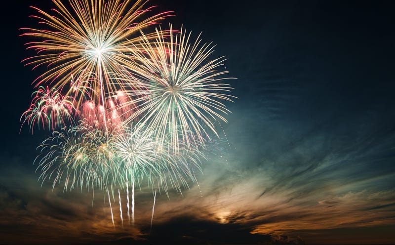 Fireworks in the sky