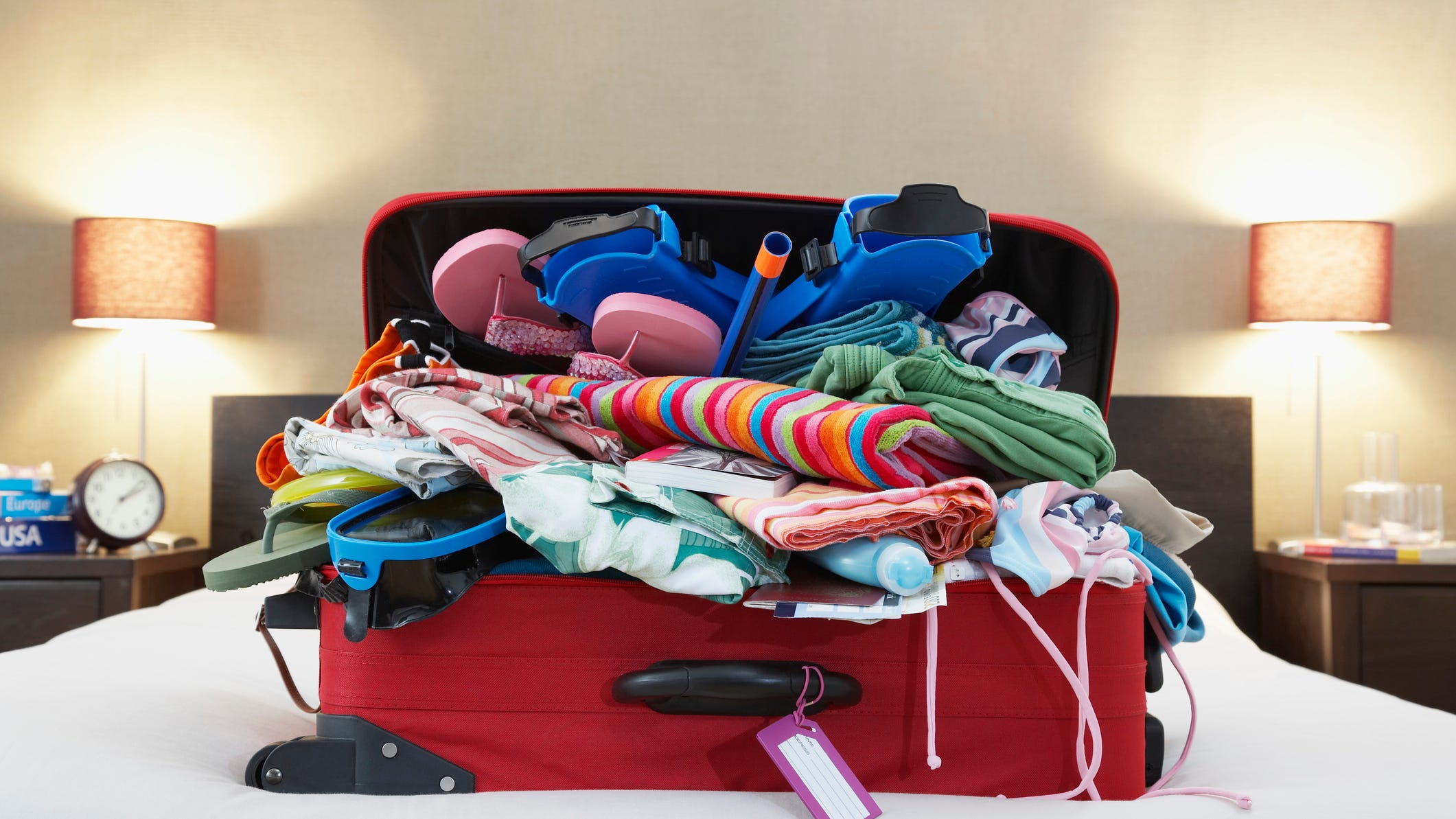 Suitcase packing 'hack' video wants you to use contraceptives to save space
