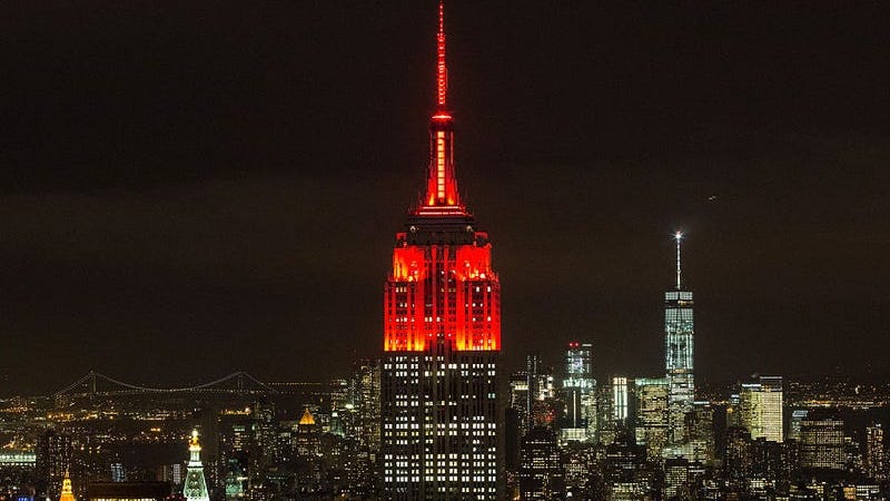 El Empire State Building se iluminará de rojo para celebrar el regreso de Broadway
