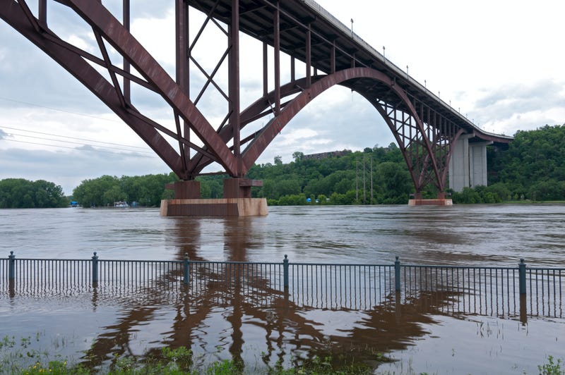 Flooded Mississippi River