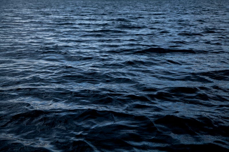 dark ocean water