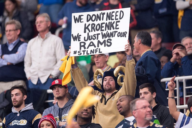 STL Rams fans at Dome