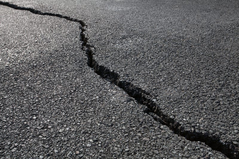 Cracked road