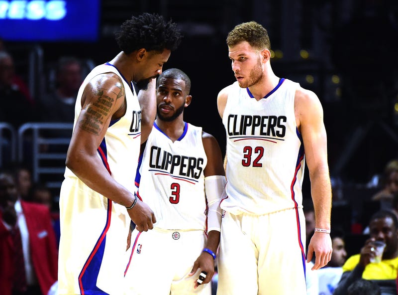 DeAndre Jordan, Chris Paul and Blake Griffin