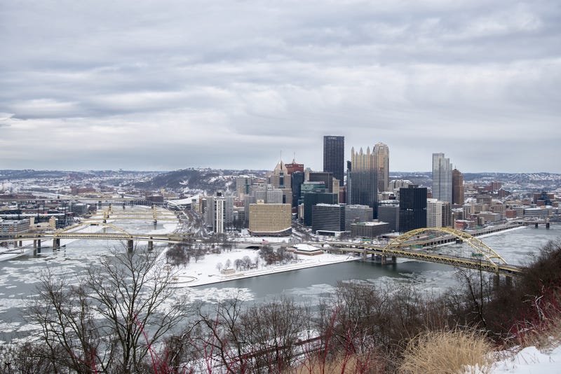 City of Pittsburgh in Winter