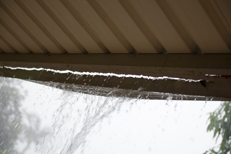 gutter damage from rain