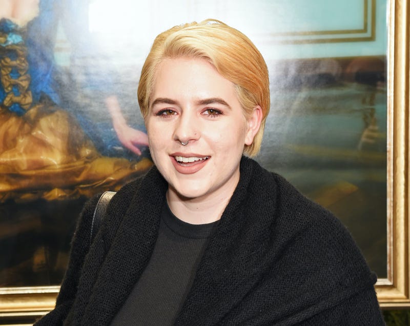 Bella Cruise attends a private view of "Decadence", the new exhibition by American photographer Tyler Shields, at Maddox Gallery