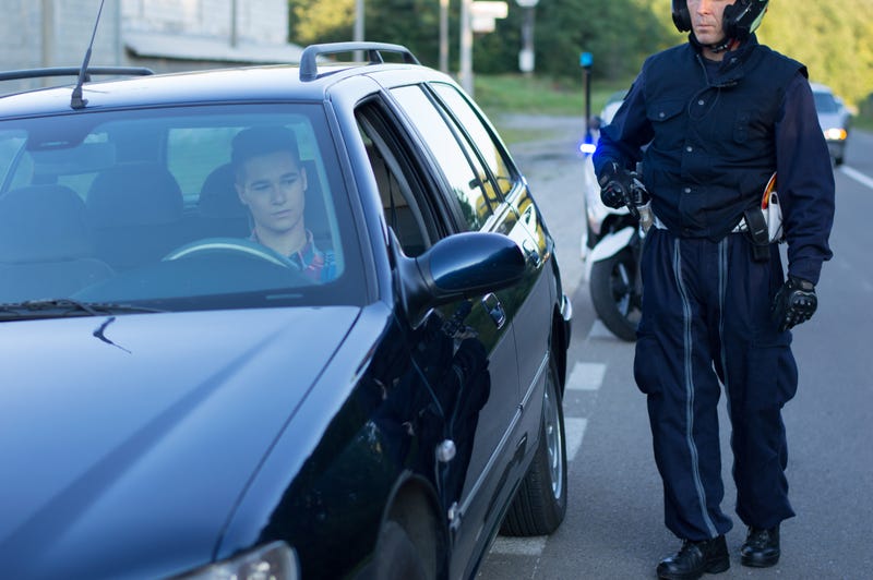 Police officer approached driver