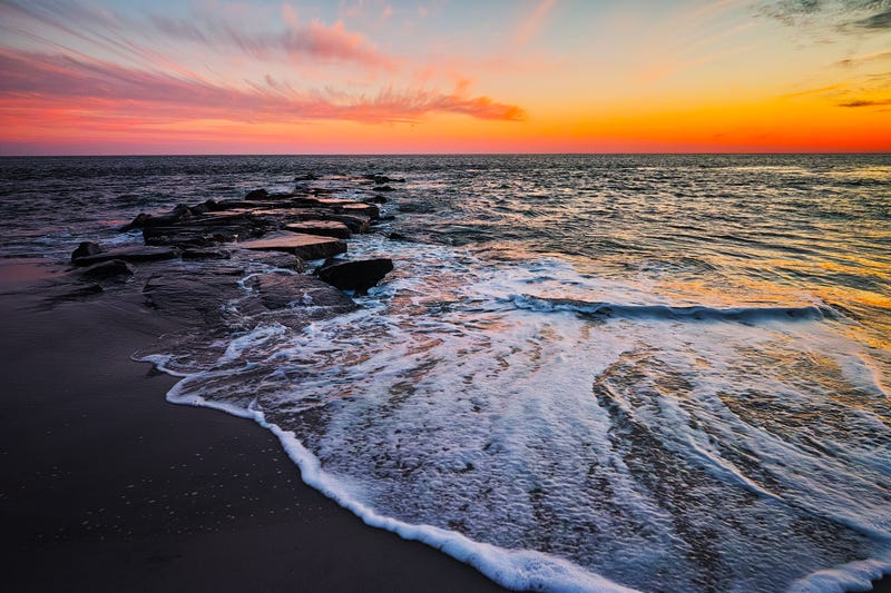 Cape May Beach Sunset