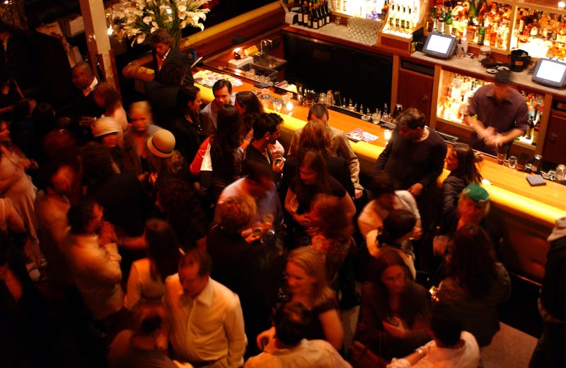 Crowded bar, remember those?