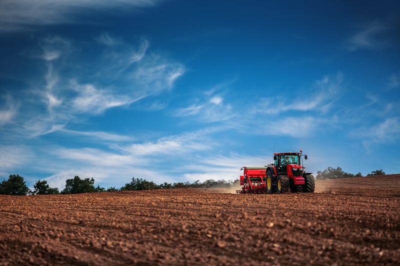 Tractor in a field