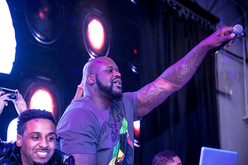 Celebrity DJ Shaquille O'Neal