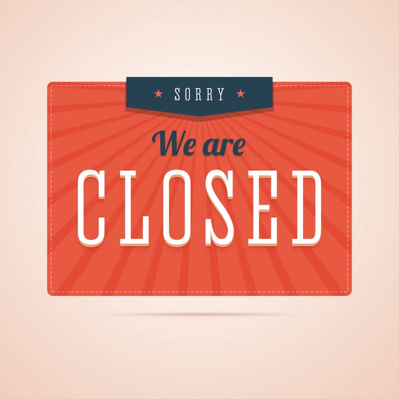 Closed sign