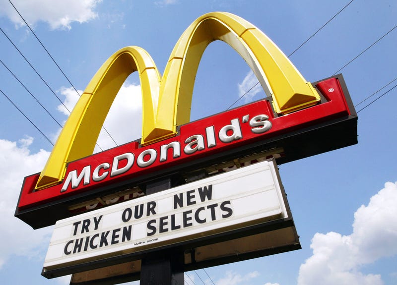 McDonald's sign promoting new Chicken Selects in 2004
