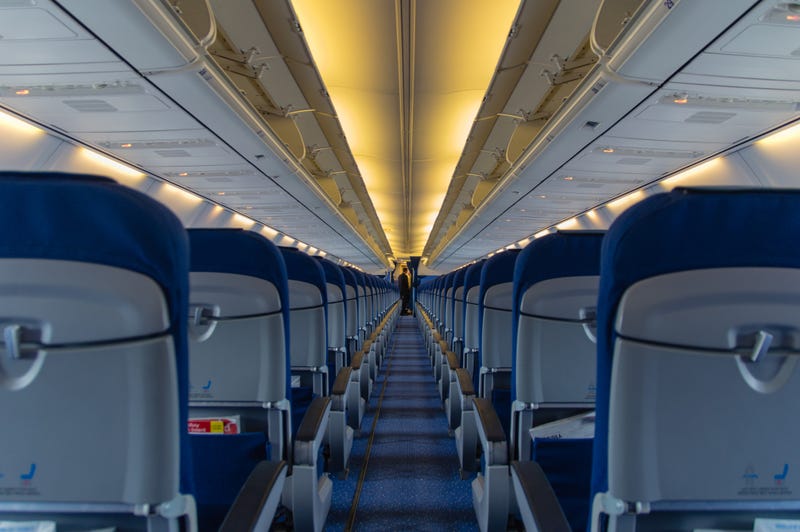 Airplane seats. 