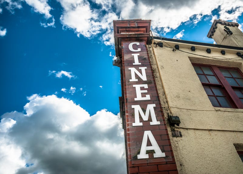 FILE: Movie theater sign.