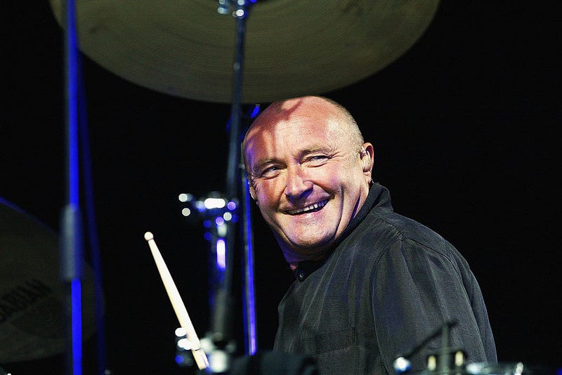 Recording artist Phil Collins performs during his concert at The Arrowhead Pond on August 26, 2004 in Anaheim, California.