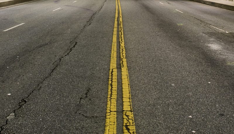 Roadway at night