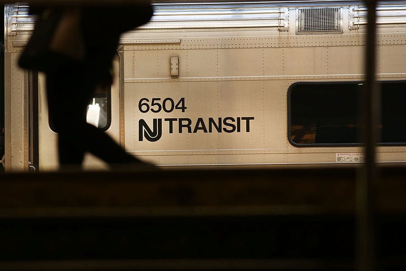 A NJ Transit train arrives into the station as a strike looms on one of the nations most popular commuter lines on March 9, 2016 in Newark, New Jersey.