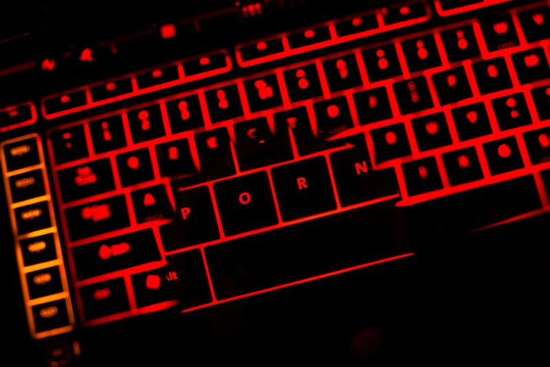 Red LED keyboard