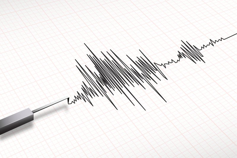 A 3.4 magnitude earthquake struck just north of Cloverdale at 12:54 p.m. on Friday.