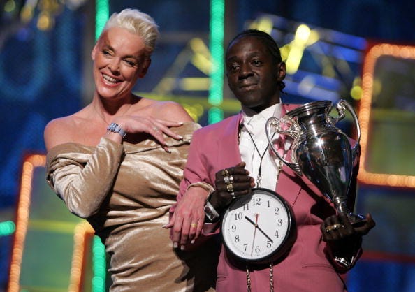 Flavor Flav and Brigitte Nielsen