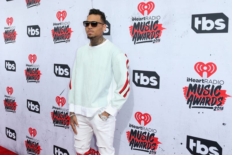 Chris Brown attends the iHeartRadio Music Awards at The Forum in 2016.