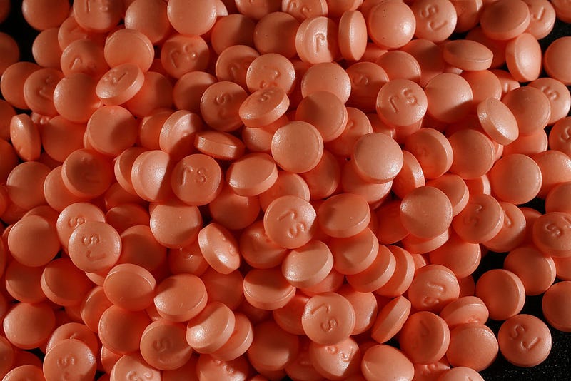 In this photo illustration, St. Joseph 81 mg asprin tablets are seen on April 12, 2016 in Miami, Florida.