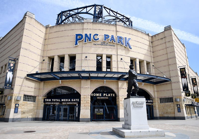 A view from the home plate entrance at PNC Park