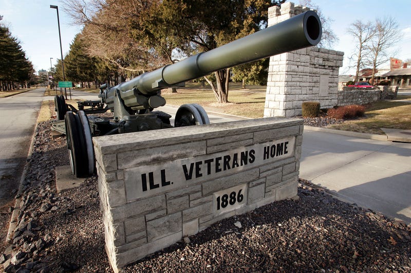 The entrance to the Illinois Veterans Home in Quincy.