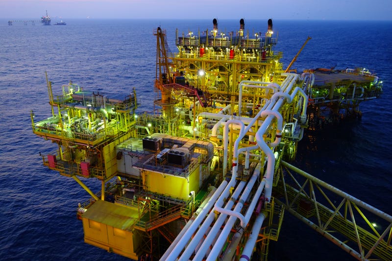 Offshore platform in Gulf of Mexico.